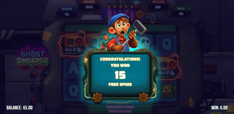 Ghost Sweeper - Free Spins-udløser